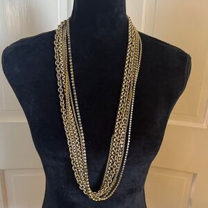 Elizabeth Cole Gold Toned Layered Necklace